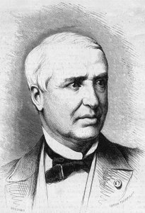 Porträt von Auguste Nélaton (1807-1873), französischer Chirurg. Gravur in „Le Monde Illustré“ Nr. 859 vom 27. September 1873. von French School
