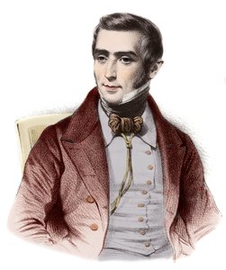 Porträt von Augustin Eugene Scribe (1791-1861), französischer Romanautor - Porträt von Eugene Scribe (1791-1861), französischer Autor von Sittenkomödien
