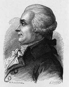 Porträt von Baron Louis-Bernard Guyton-Morveau (Louis Bernard Guyton de Morveau) (Guiton) (1737-1816), französischer Politiker, Chemiker und Revolutionär - in „Album der Wissenschaft; berühmte Gelehrte; Große Entdeckungen“ 1896 von French School
