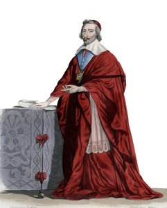 Porträt von Kardinal Richelieu (Armand Jean du Plessis) (1585-1642), französischer Geistlicher, Adliger und Staatsmann