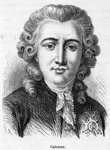 Porträt von Charles Alexandre de Calonne (1734-1802) - in „Histoire de France“ von Henri Martin