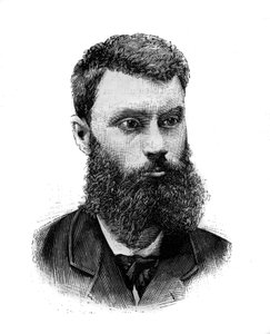 Porträt von Charles Camille Pelletan (1846-1915), französischer Politiker, Journalist und Schriftsteller. Gravur in „Le Monde Illustré“, 2. Januar von French School