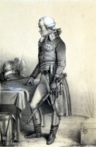 Porträt von Charles François du Périer dit Dumouriez (1739-1823), französischer General. - in „Galerie historique de la Revolution Française“ von Albert Maurin, ed. Paris 1843 von French School