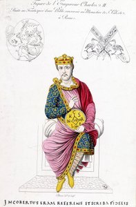 Porträt von Karl II. der Kahle
