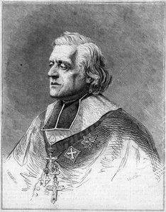 Porträt von Charles Joseph Eugene de Mazenod (1782-1861), Bischof von Marseille. Gravur in „The Illustrous World“ Nr. 216 vom 1. Juni