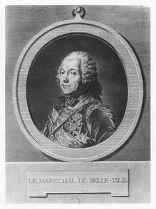 Porträt von Charles Louis Auguste Fouquet, Herzog von Belle-Isle (Gravur)