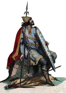 Porträt von Karl Martell (688-741), fränkischer Militär- und Politikanführer von French School