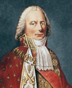 Porträt von Charles Maurice de Talleyrand Périgord (1754-1838), französischer Politiker - Gravur von French School
