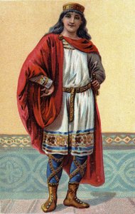 Porträt von Clovis II., König der Franken (ca. 633-657) von French School