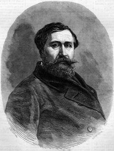 Porträt von Graf Alfred Emilien de Nieuwerkerke (1811-1892), französischer Bildhauer und hoher Beamter. Gravur in „Le Monde Illustré“ Nr. 212 vom 4. Mai 1861.