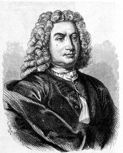 Porträt von Daniel Bernoulli (1700 - 1782), Schweizer Mathematiker und Physiker - in „Album der Wissenschaft; berühmte Wissenschaftler; Große Entdeckungen“ 1896 von French School