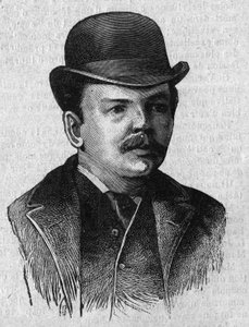 Porträt von Dr. Leander Starr Jameson (1853-1917), britischer Premierminister der Kapkolonie in Südafrika (Transvaal). Gravur in „La gazette du dimanche“ vom 16. Januar