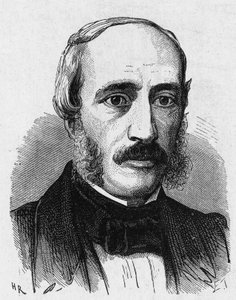 Porträt von Edmond Becquerel (1820 - 1891), französischer Physiker - im „Album der Wissenschaft; berühmte Wissenschaftler; Große Entdeckungen“ 1896. von French School