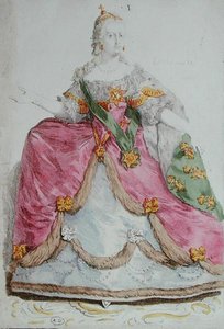 Porträt von Kaiserin Katharina II. (1729-96) die Große von Russland, spätes 18. Jahrhundert von French School