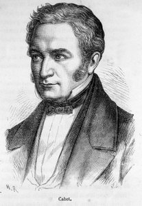 Porträt von Etienne Cabet, französischer Sozialist von French School