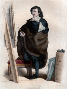 Porträt von Eustache Le Sueur oder Lesueur (1617-1655), französischer Maler von French School
