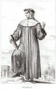 Porträt von Francesco Petrarca von French School