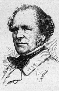 Porträt von François Auguste Mignet (1796-1884), französischer Historiker und Akademiker. Gravur in „Le Monde Illustré“ Nr. 883 vom 14. März 1874