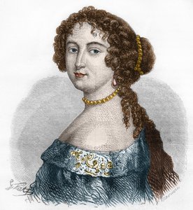 Porträt von Françoise Athénaïs de Rochechouart de Mortemart, Marquise de Montespan (1640-1707). Gravur von 1879. von French School
