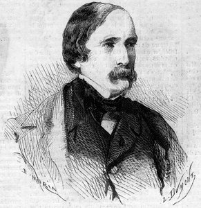 Porträt des französischen Senators Laity, kaiserlicher Kommissar bei der Annexion von Savoyen an Frankreich am 14. Juni 1860. Gravur in „Le Monde Illustré“ Nr. 168 vom 30. Juni von French School