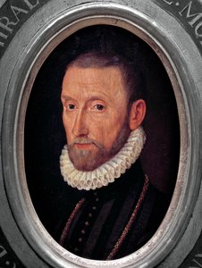 Porträt von Gaspard de Coligny, Admiral von Frankreich (1519-1572) Gemälde der französischen Schule von French School