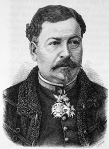 Porträt von General Jean Auguste Margueritte (1823 - 1870, gefallen in der Schlacht von Sedan), Vater von Paul und Victor Margueritte in „L