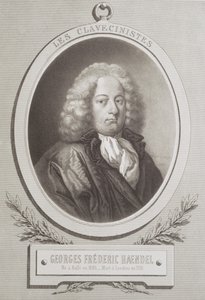 Porträt von Georg Friedrich Händel (1685-1759) von French School