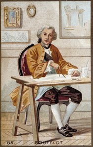 Porträt von Germain Soufflot (1713-1780), französischer Architekt. von French School