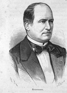 Porträt von Haussmann (1809 - 1891) französischer Politiker - in „Die Geschichte Frankreichs“ von Henri Martin von French School