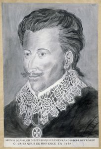 Porträt von Henri de Valois, Graf von Angoulême, Großprior von Frankreich, Gouverneur der Provence im Jahr 1579