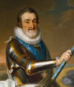 Porträt von Heinrich IV. von Frankreich in Rüstung (Detail)