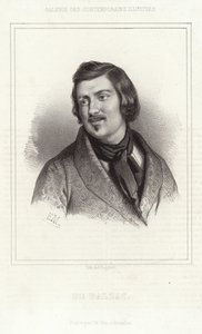 Porträt von Honoré de Balzac von French School