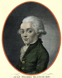 Porträt von Jean Pierre (Jean-Pierre) Blanchard (1753-1809), französischer Aeronaut. von French School