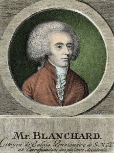 Porträt von Jean Pierre (Jean-Pierre) Blanchard (1753-1809), französischer Aeronaut. von French School