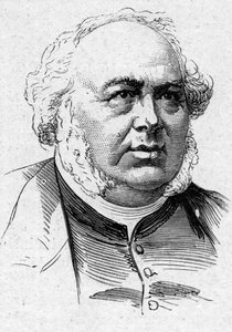 Porträt von Jules Janin (1804-1874), französischer Romanautor, Kritiker und Akademiker. Gravur in "Le Monde Illustré" Nr. 883 vom 14. März 1874