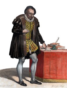 Porträt von Lord Michel Eyquem de Montaigne (1533-1592), französischer Schriftsteller von French School