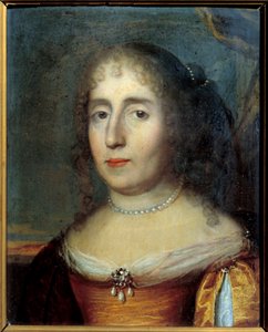 Porträt von Madame de Scudéry (oder Madeleine de Scuderi (1607 - 1701), französische Schriftstellerin). Anonymes Gemälde der französischen Schule von French School
