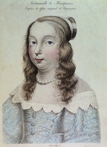 Porträt von Mademoiselle de Montpensier genannt „Grande Mademoiselle“ von French School
