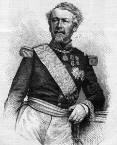 Porträt von Marschall Adolphe Niel (1802-1869), französischer Soldat und Politiker. Gravur in „Le Monde Illustré“ Nr. 645 vom 21. August 1869.