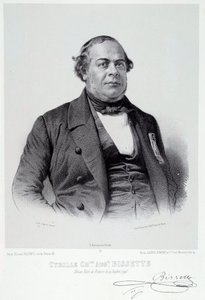 Porträt des martinikanischen Politikers Cyrille Charles Auguste Bissette (1795-1858), ein großer Befürworter der Abschaffung der Sklaverei in Frankreich. Gravur des 19. Jahrhunderts. Chartres, Museum der Schönen Künste von French School