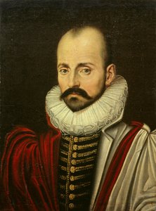 Porträt von Michel Eyquem de Montaigne (1533-1592), französischer humanistischer Philosoph. Gemälde der französischen Schule des ersten Viertels des 17. Jahrhunderts von French School