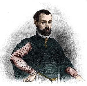 Porträt von Niccolò di Bernardo dei Machiavelli (Niccolò Machiavelli) von French School