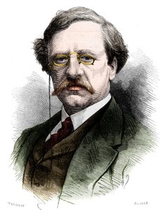 Porträt von Nils Adolf Erik (Eric) Baron Nordenskjold (Nordenskiold) (1832-1901), schwedischer Naturforscher und Entdecker. Gravur in „Le Monde Illustré“ Nr. 1178 vom 25. Oktober