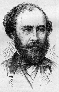 Porträt von Octave Feuillet (1821-1890), französischer Romanautor, Dramatiker und Akademiker. Gravur in „Le Monde Illustré“ Nr. 883 vom 14. März 1874
