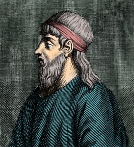 Porträt von Parmenides von Elea (fl. 5. Jh. v. Chr.), griechischer Philosoph von French School