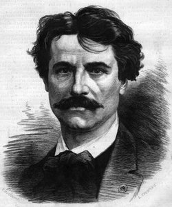 Porträt von Paul Baudry (1828-1885), französischer Maler. Gravur in „Le Monde Illustré“ Nr. 908 vom 5. September