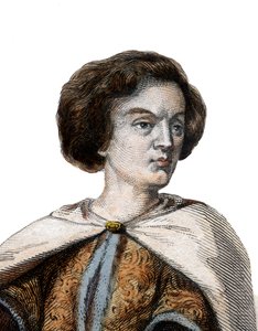 Porträt von Peter Abaelard (Pierre Abailard) (Pierre Abeilard) (1079-1142), französischer scholastischer Philosoph, Theologe und Logiker