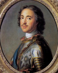 Porträt von Peter I., bekannt als Peter der Große von French School