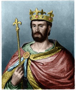 Porträt von Philipp I. (1060 - 1108), König von Frankreich - in „Histoire des Francais“ von Lavallee, Gravur, undatiert von French School