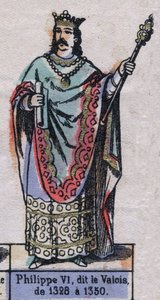 Porträt von Philippe VI. von Frankreich, bekannt als Philippe de Valois (1294-1350) von French School